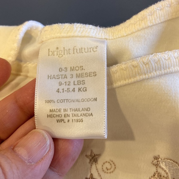 Infant Bright Future Cream 0-3 Months Gown - Picture 5 of 7